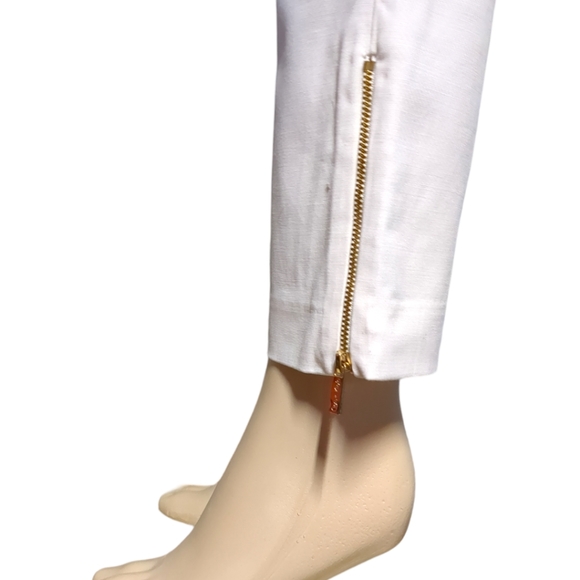 Calvin Klein White Ankle Pants Size 4 - Picture 9 of 14